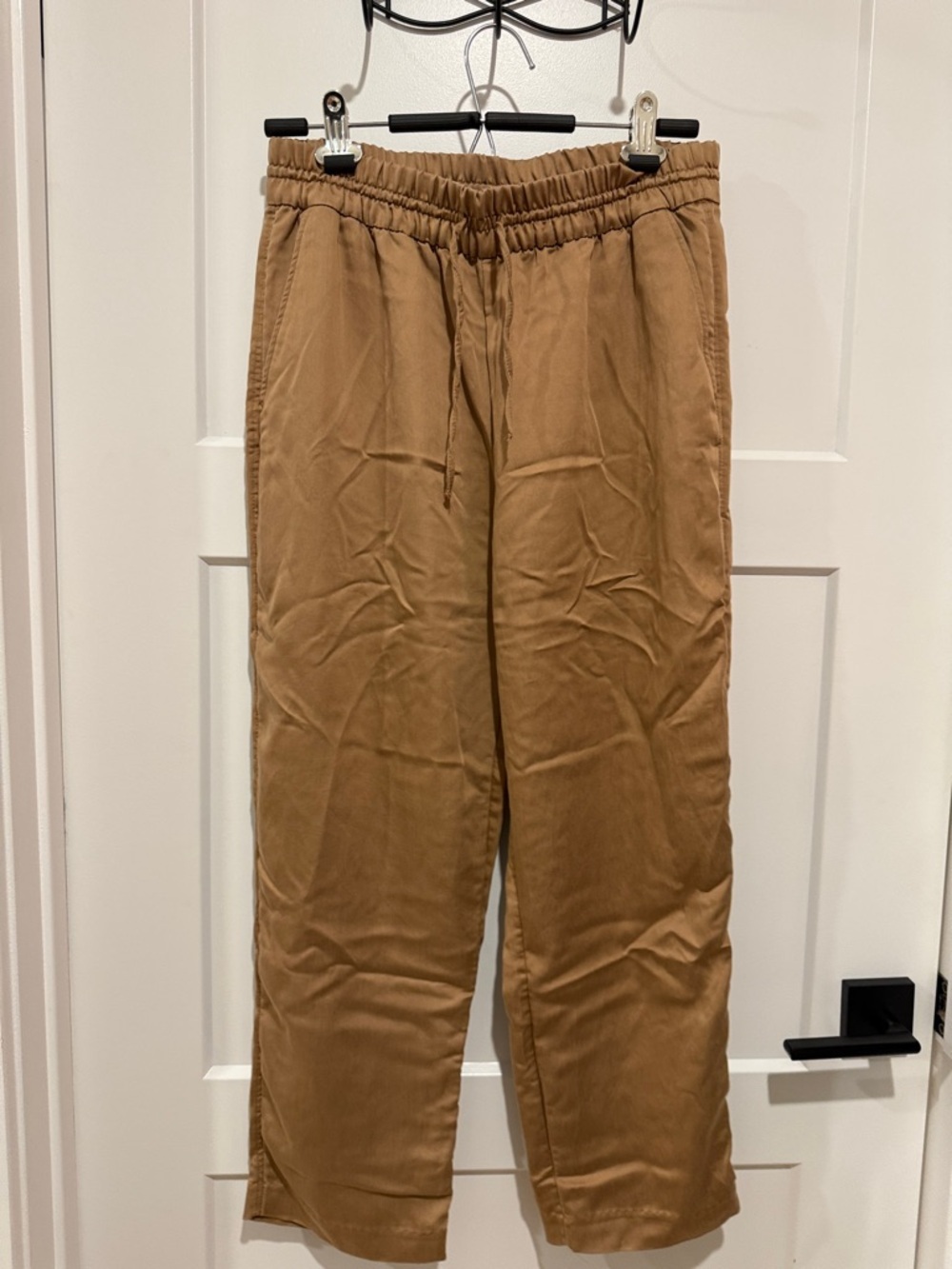 H&M Women's Camel/Tan Elastic-Waist Chinos